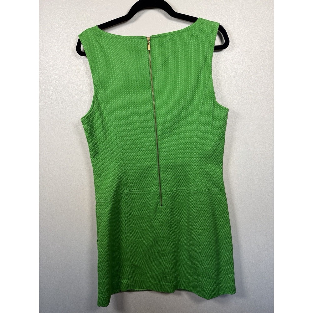 Spring wedding‎ guest dress Laundry by Shelli Segal Lime green Cotton Size 12 - Picture 6 of 16